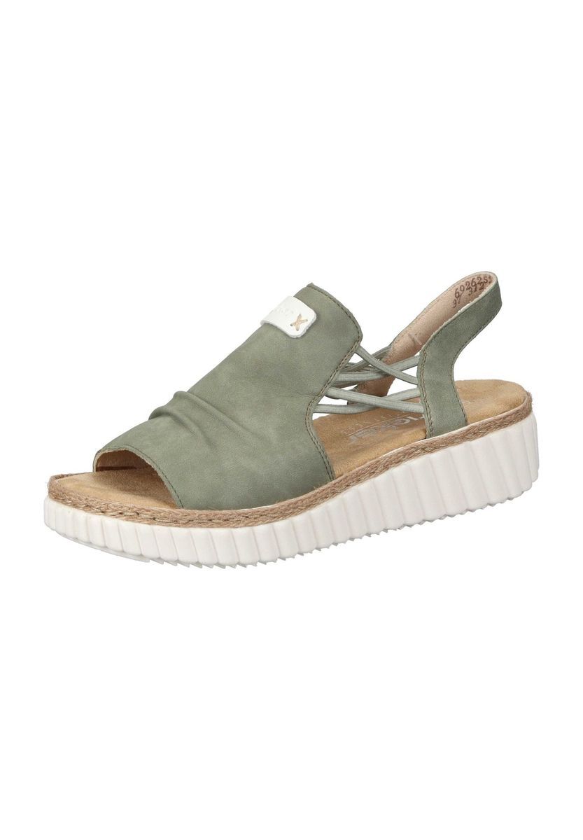 Bequeme Slingback Plateau Sandale für Damen