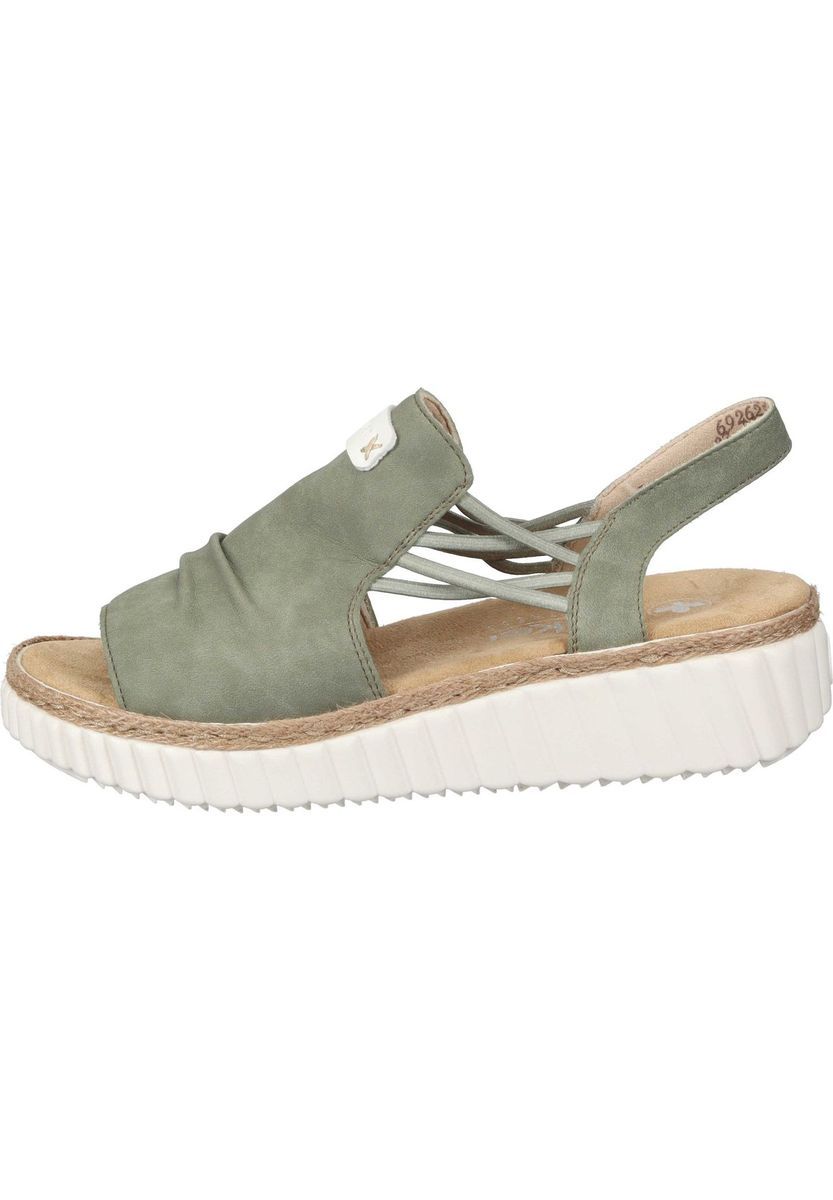 Bequeme Slingback Plateau Sandale für Damen