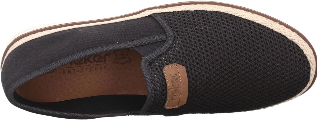 Perforierte Slipper mit Flechtbordüre