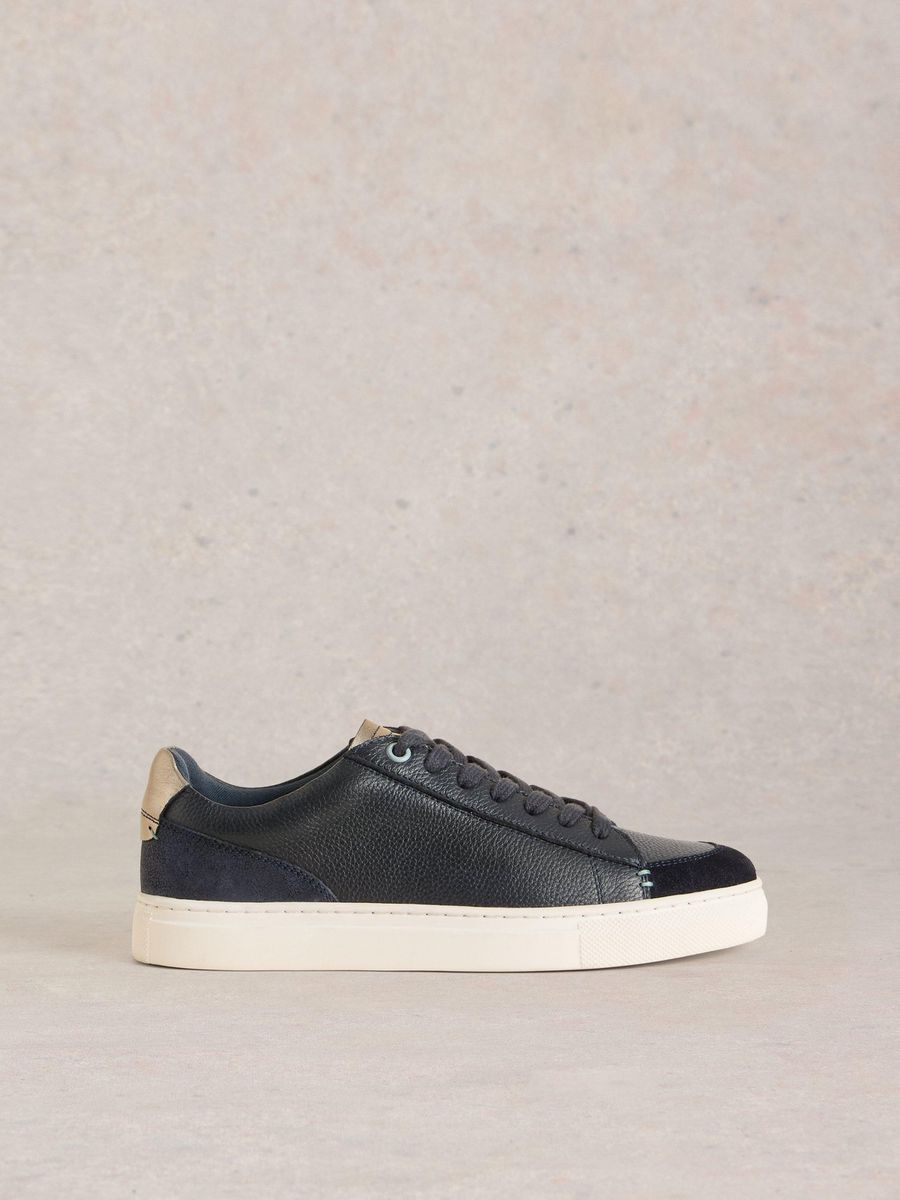 Leder-Sneaker mit niedrigem Schaft