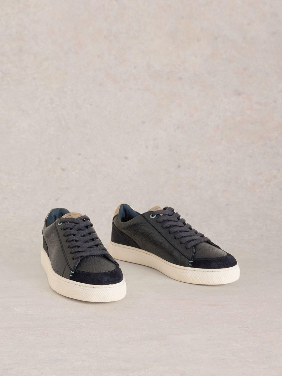 Leder-Sneaker mit niedrigem Schaft