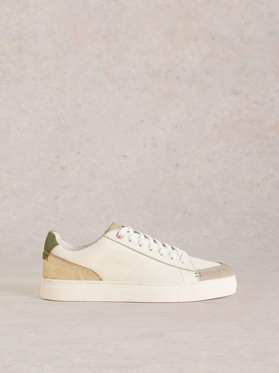 Leder-Sneaker mit niedrigem Schaft