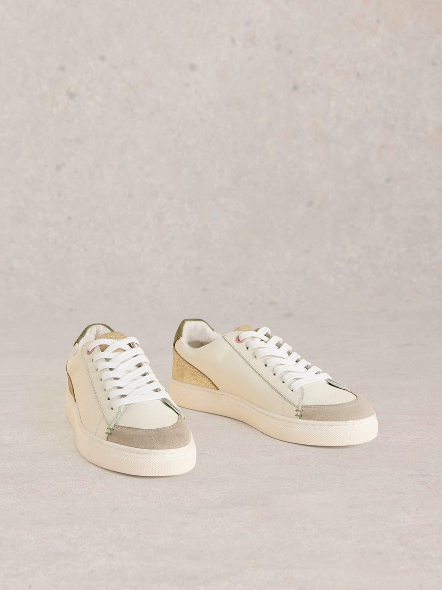 Leder-Sneaker mit niedrigem Schaft