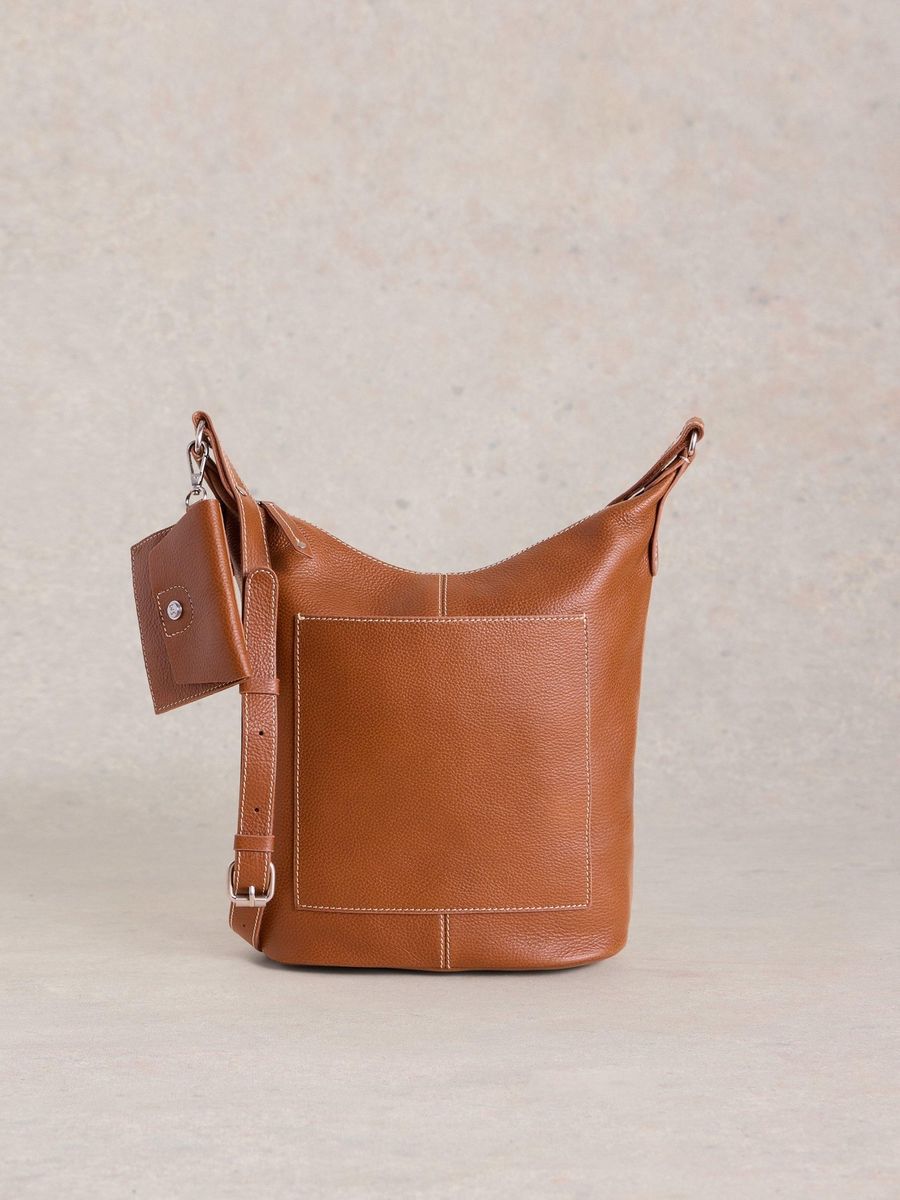 Leder Umhängetasche mit Beutel