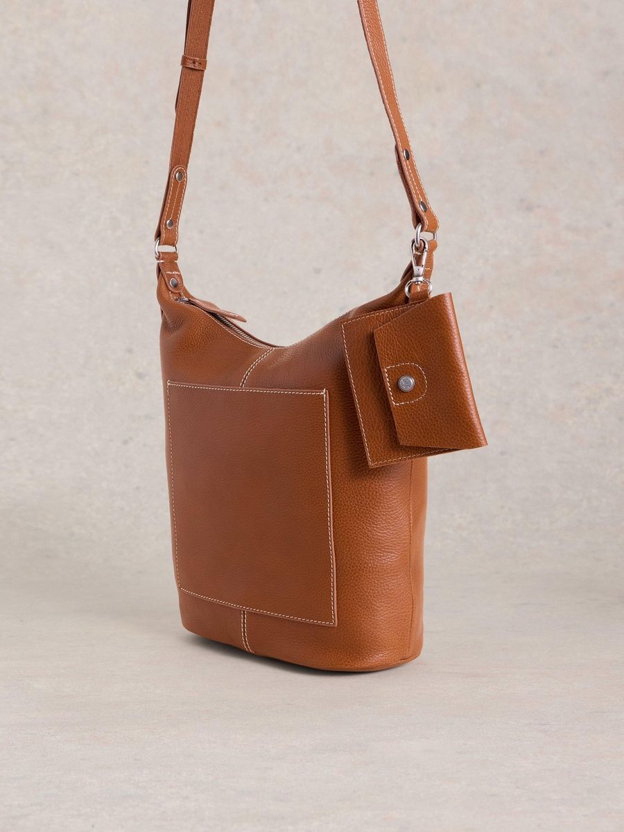 Leder Umhängetasche mit Beutel