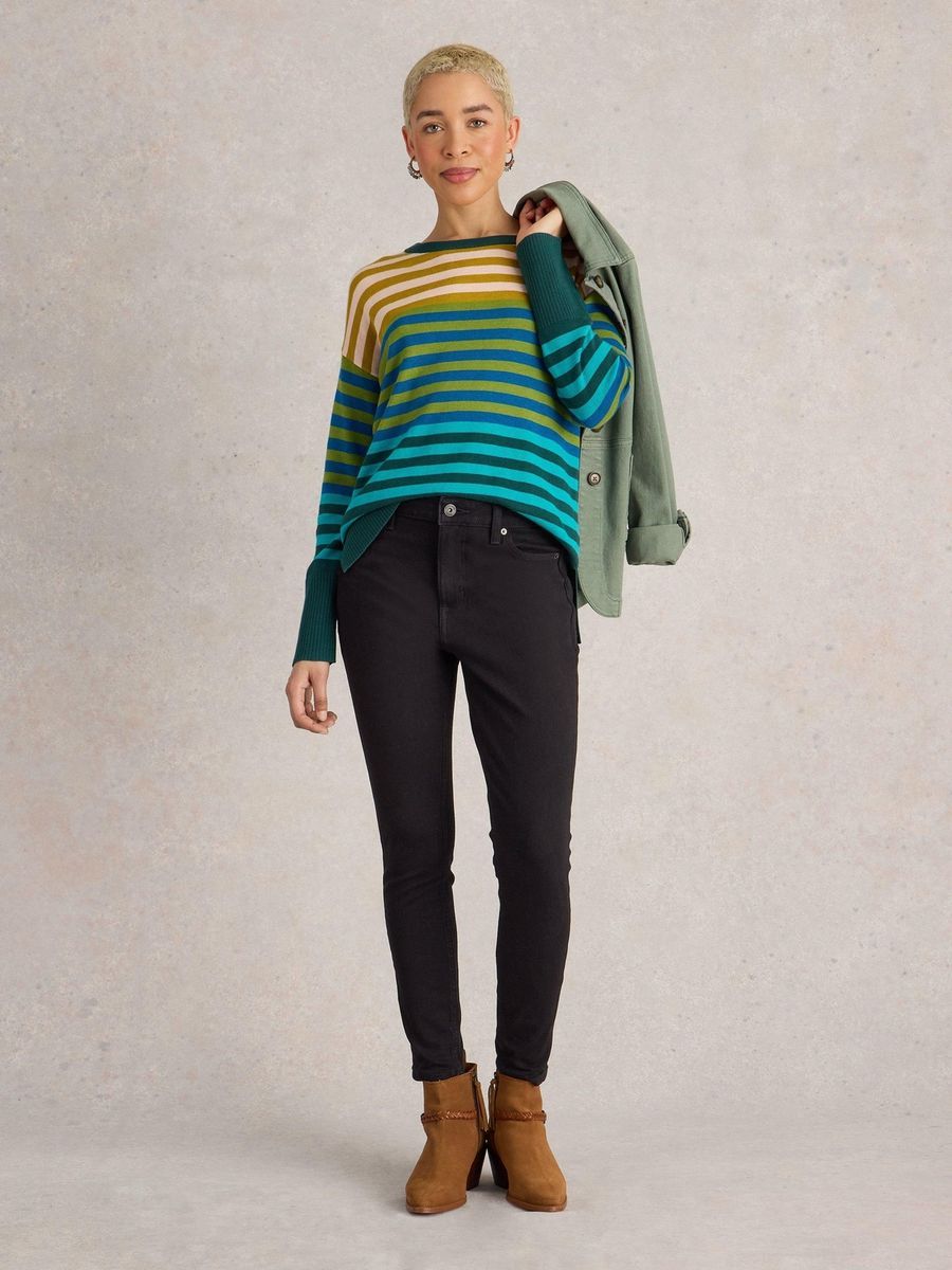 Klassische schwarze Skinny Jeans aus Denim