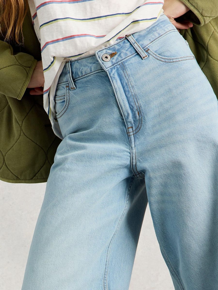 Weite Jeans aus Bio-Baumwolle