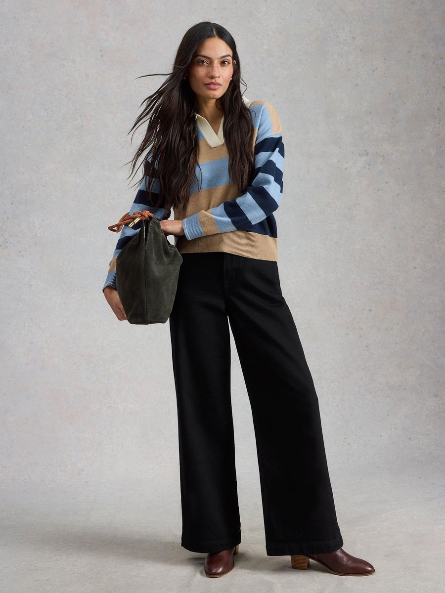 Weite Jeans aus Bio-Baumwolle