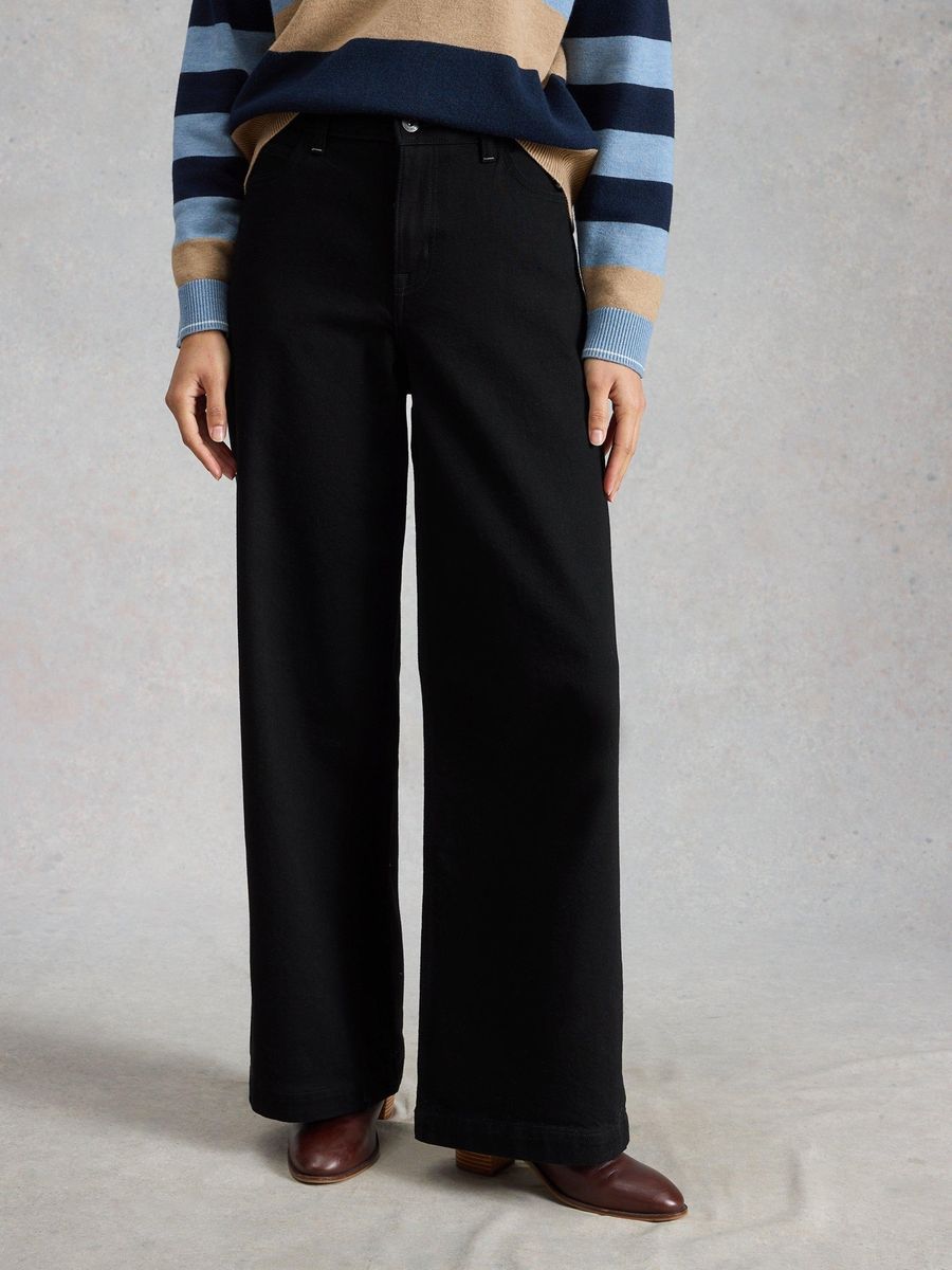 Weite Jeans aus Bio-Baumwolle