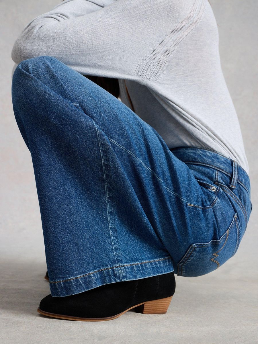Weite Jeans aus Bio-Baumwolle