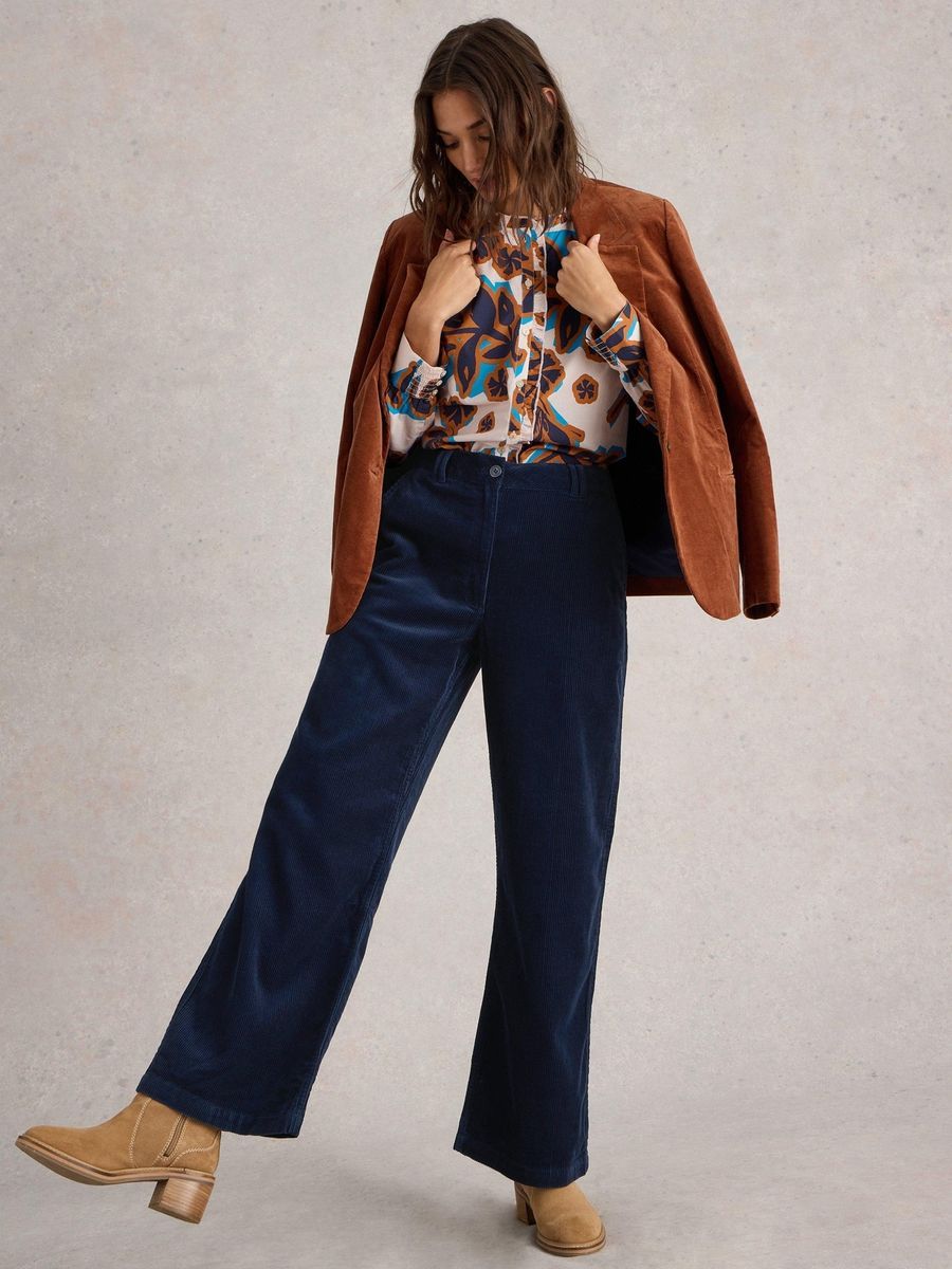 Cordhose Belle mit weitem Bein