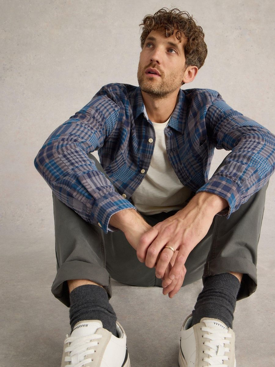 Patchwork-Karohemd aus Flanell