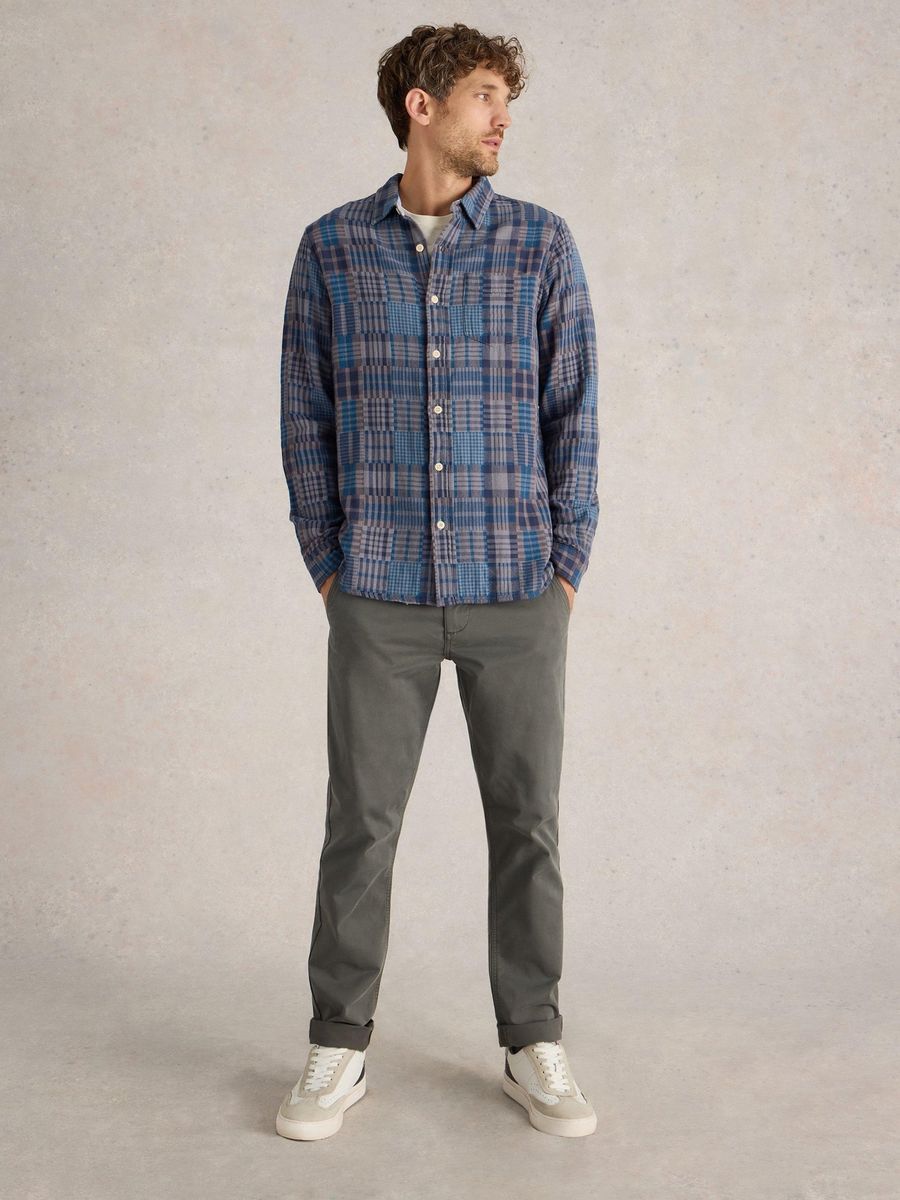 Patchwork-Karohemd aus Flanell
