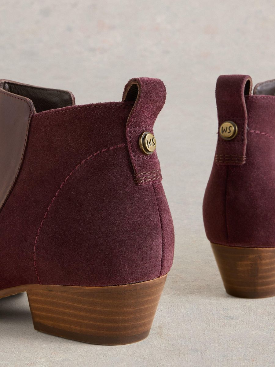 Stiefeletten aus Leder-Mix