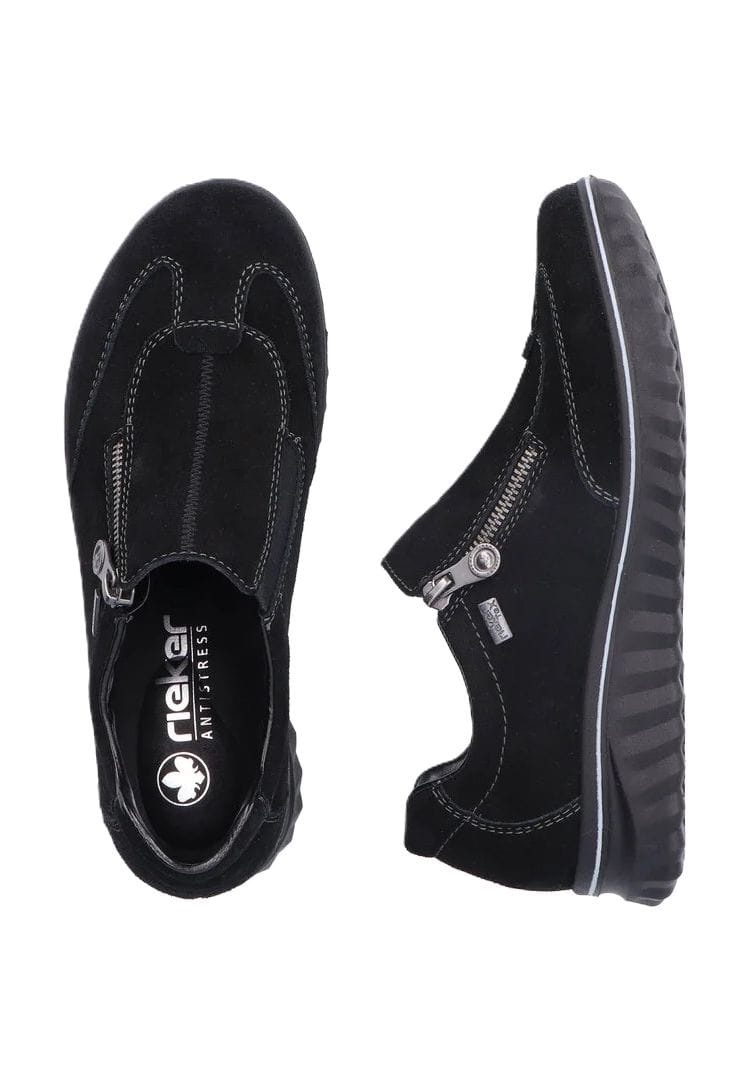 Damen Suede Leder Slipper Loafer