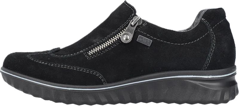 Damen Suede Leder Slipper Loafer