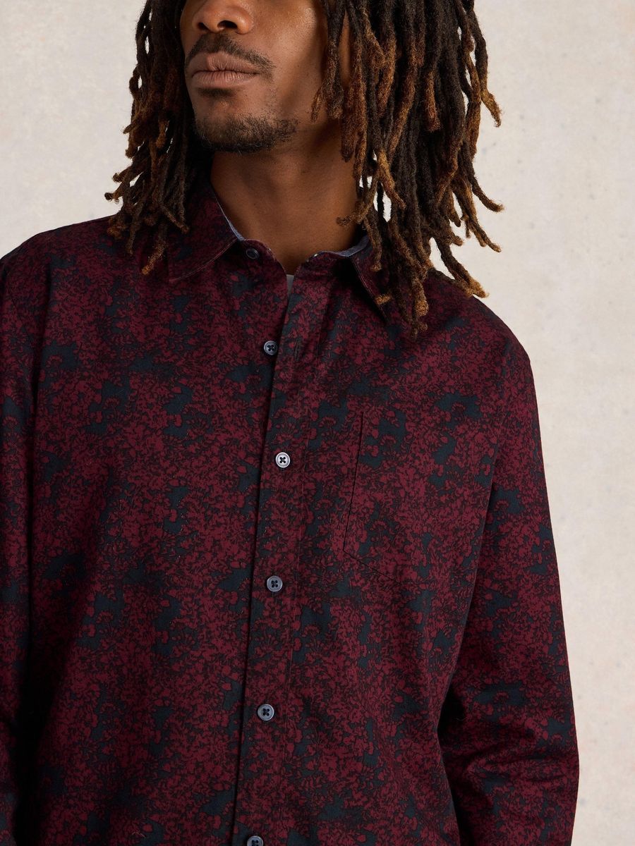 Langarmhemd mit floralem Print