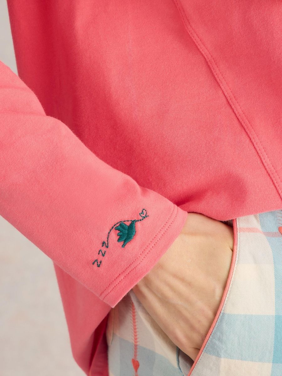 Gemütliches Jersey-Pyjamaoberteil