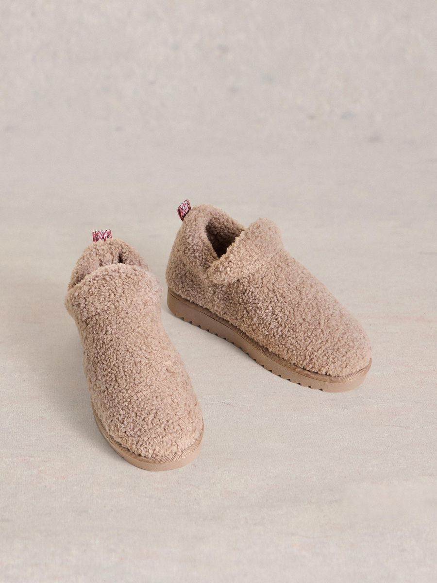Kuschelige Teddy-Fleece Hausschuhe