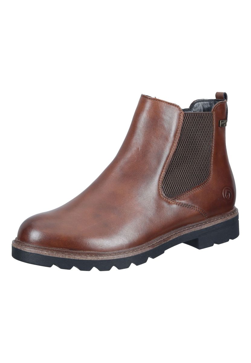 Klassische braune Chelsea Lederstiefelette