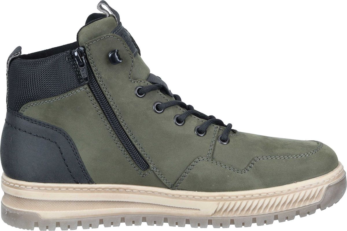 Grüner Nubuk Schnürstiefel