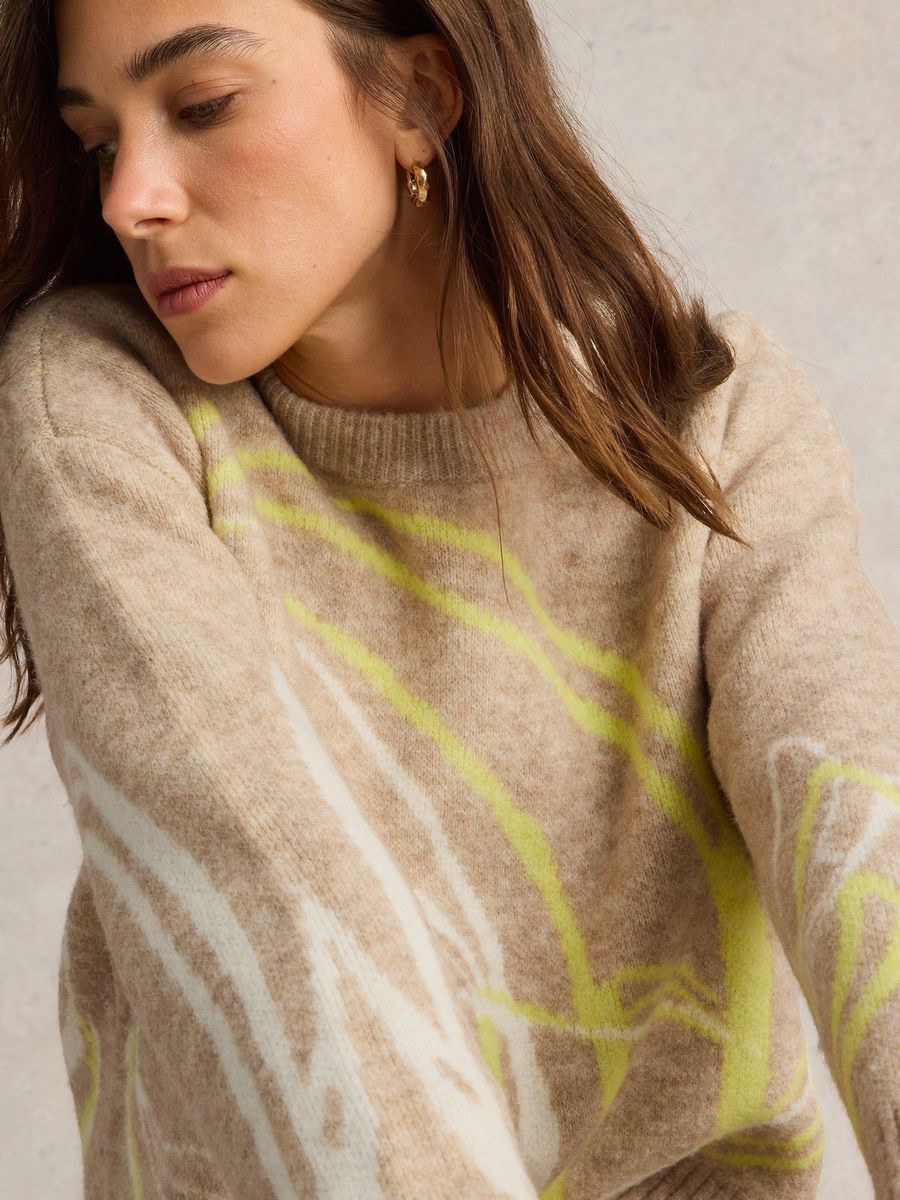 Strickpullover mit abstraktem Muster