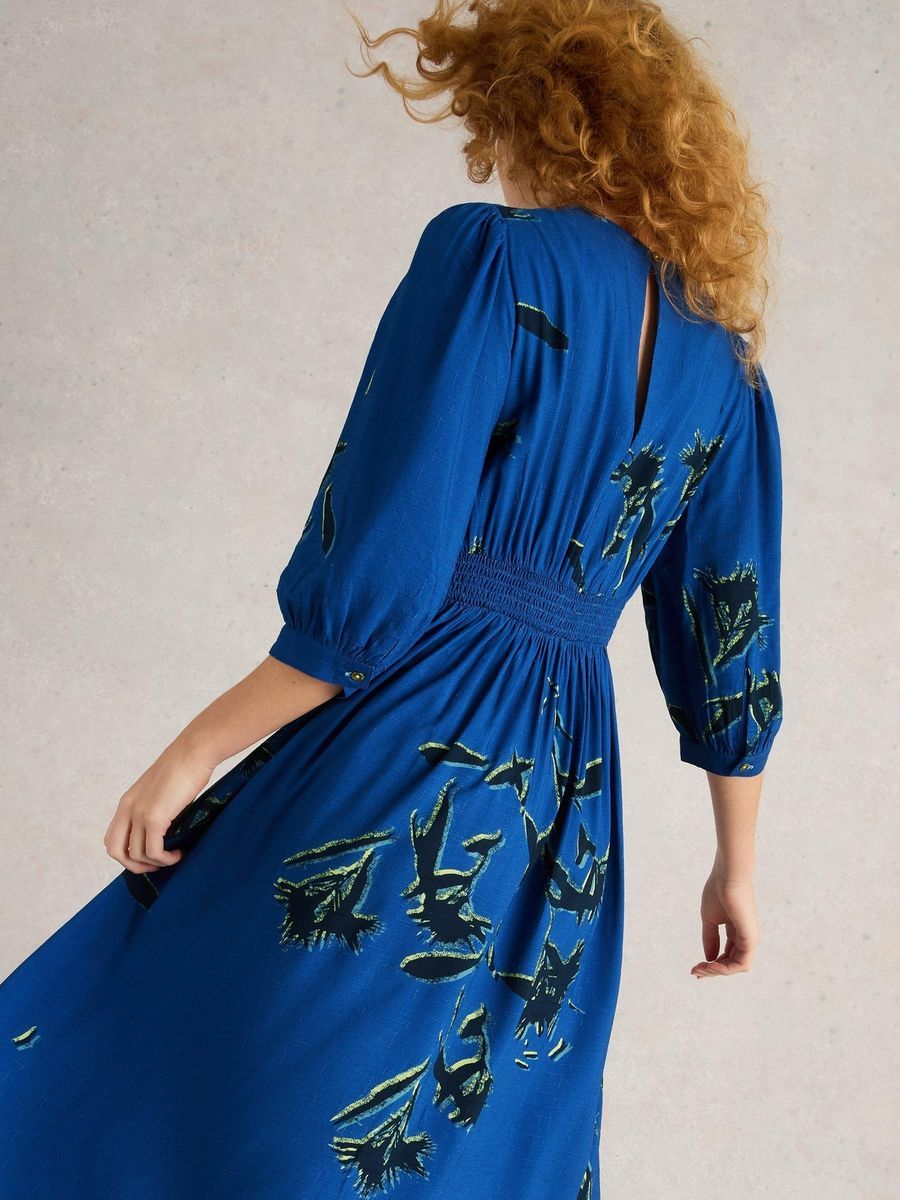 Elegantes Midikleid mit Blumendruck