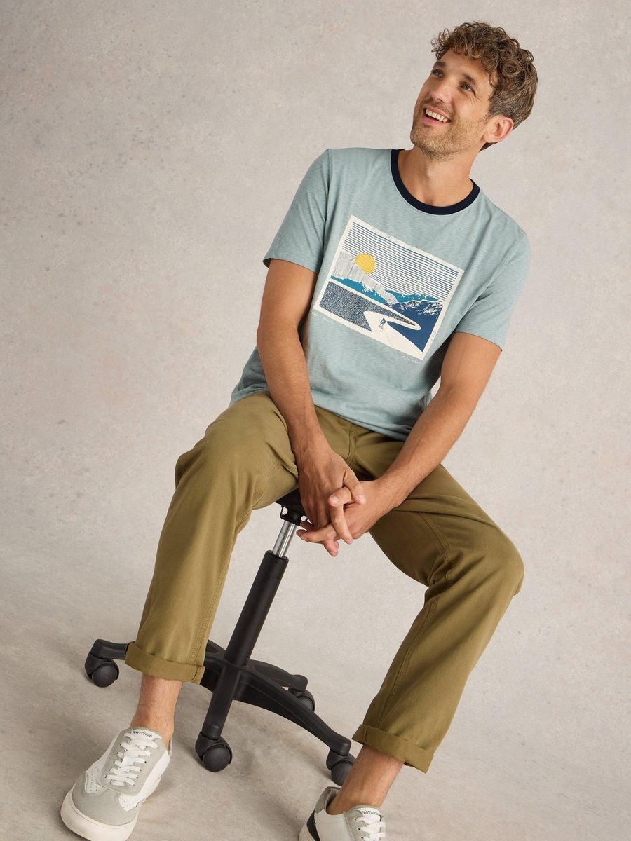 T-Shirt mit Grafikprint und Rundhalsausschnitt