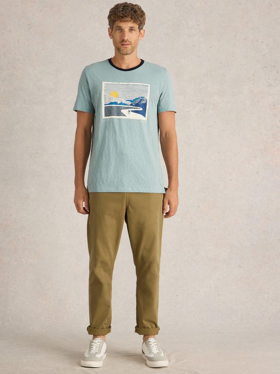 T-Shirt mit Grafikprint und Rundhalsausschnitt