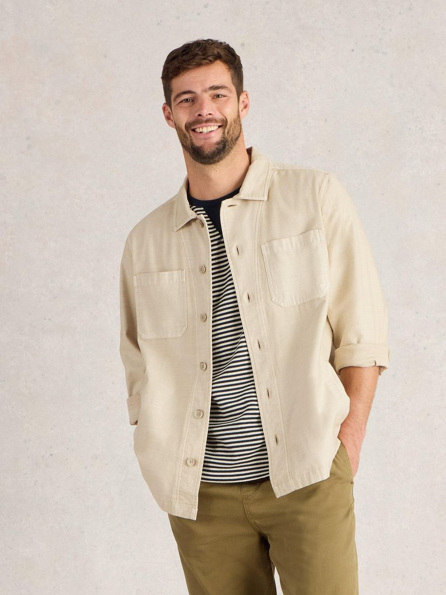 Lässige Arbeitsjacke aus Baumwolltwill