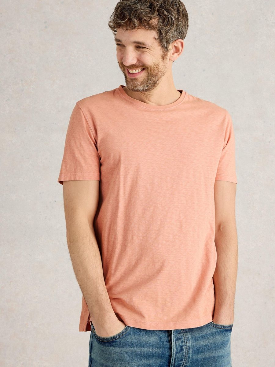 Klassisches Baumwoll T-Shirt mit Rundhalsausschnitt