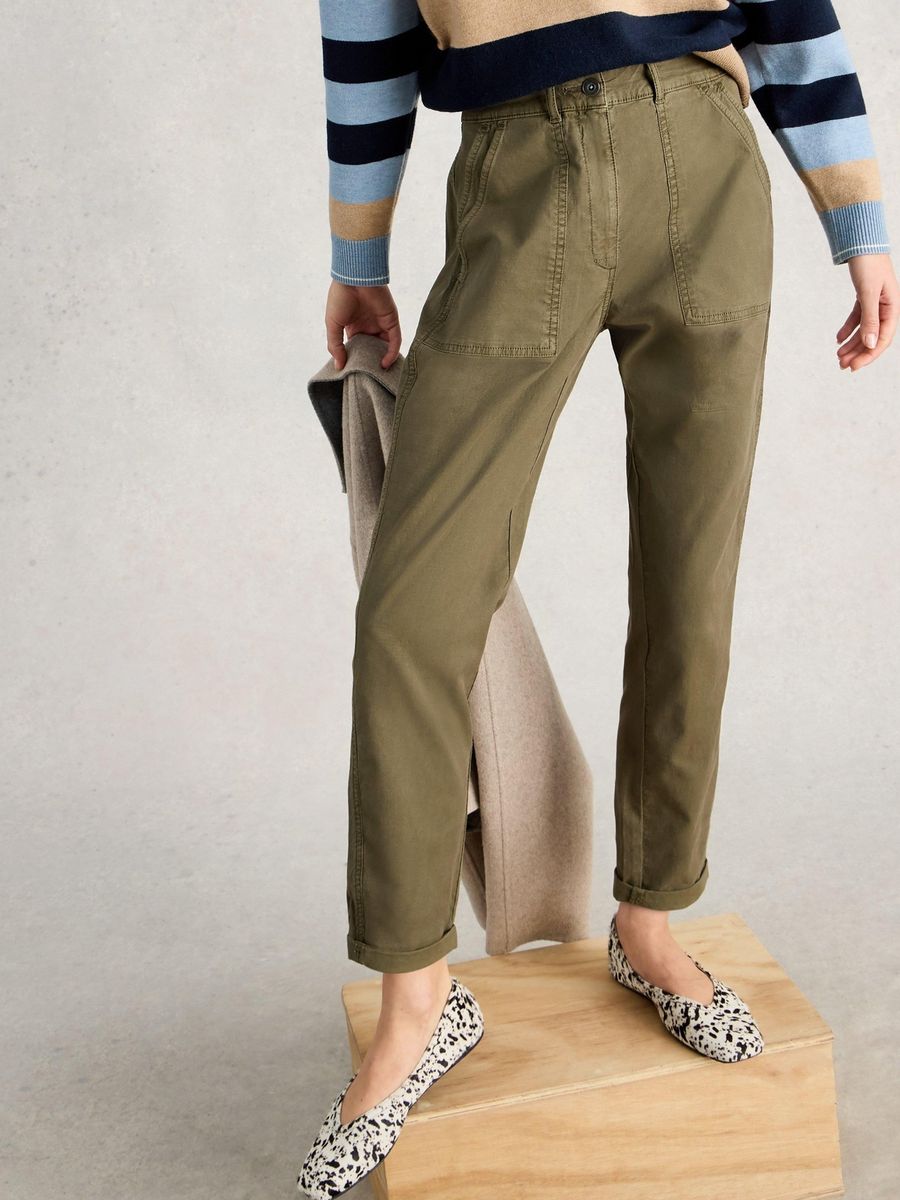 Klassische Chinohose aus Bio-Baumwollmischung