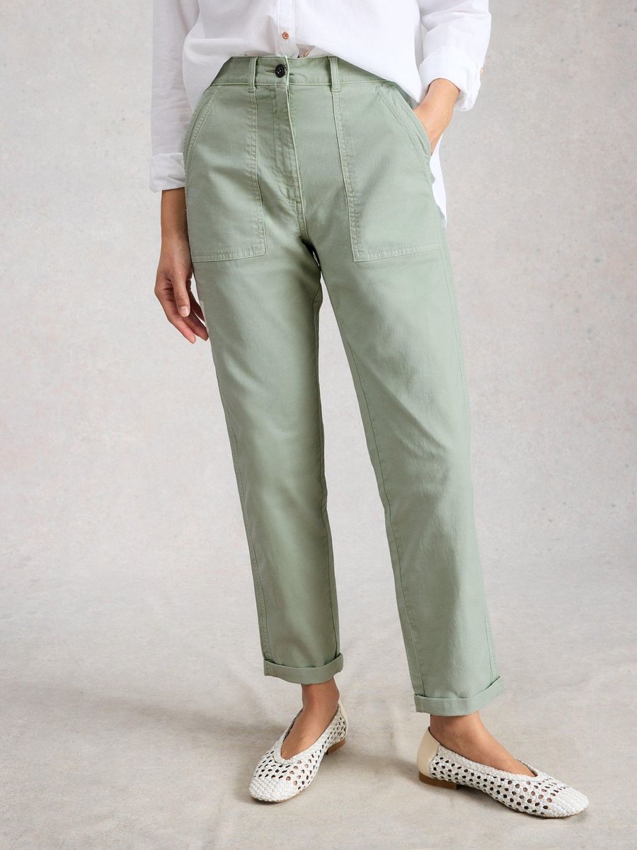 Klassische Chinohose aus Bio-Baumwollmischung