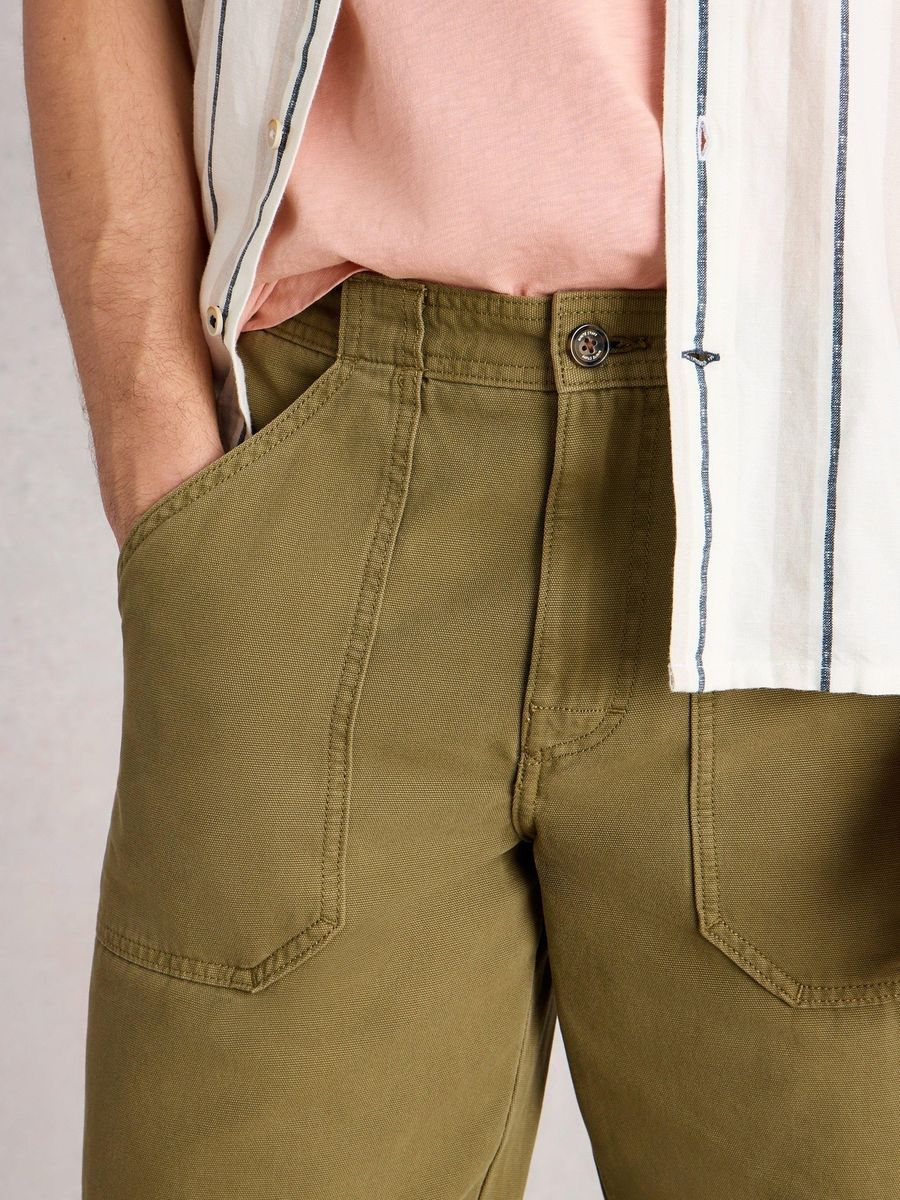 Baumwoll-Twillhose mit entspannter Passform