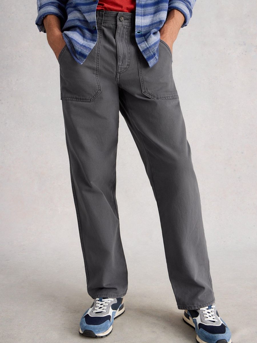 Baumwoll-Twillhose mit entspannter Passform