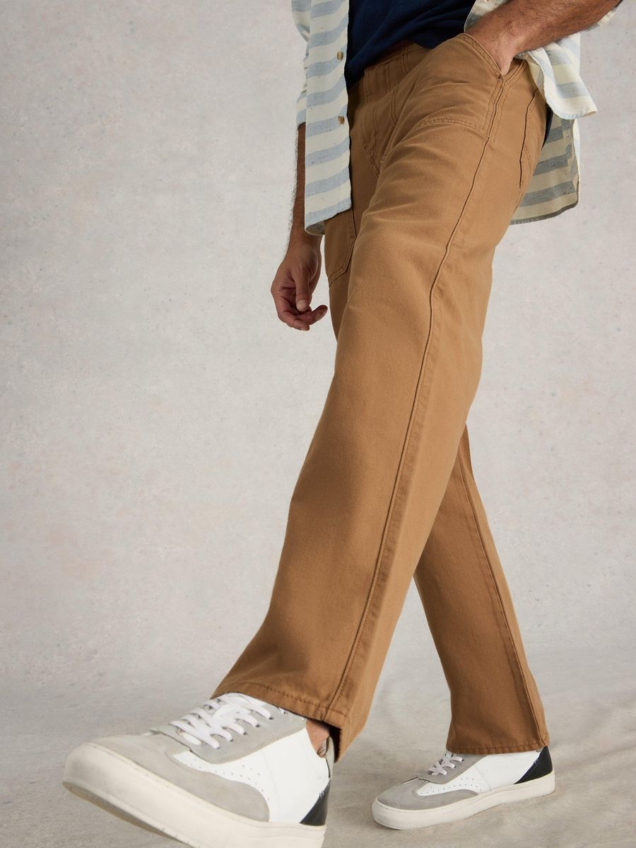 Locker geschnittene Canvas-Hose aus Baumwolle