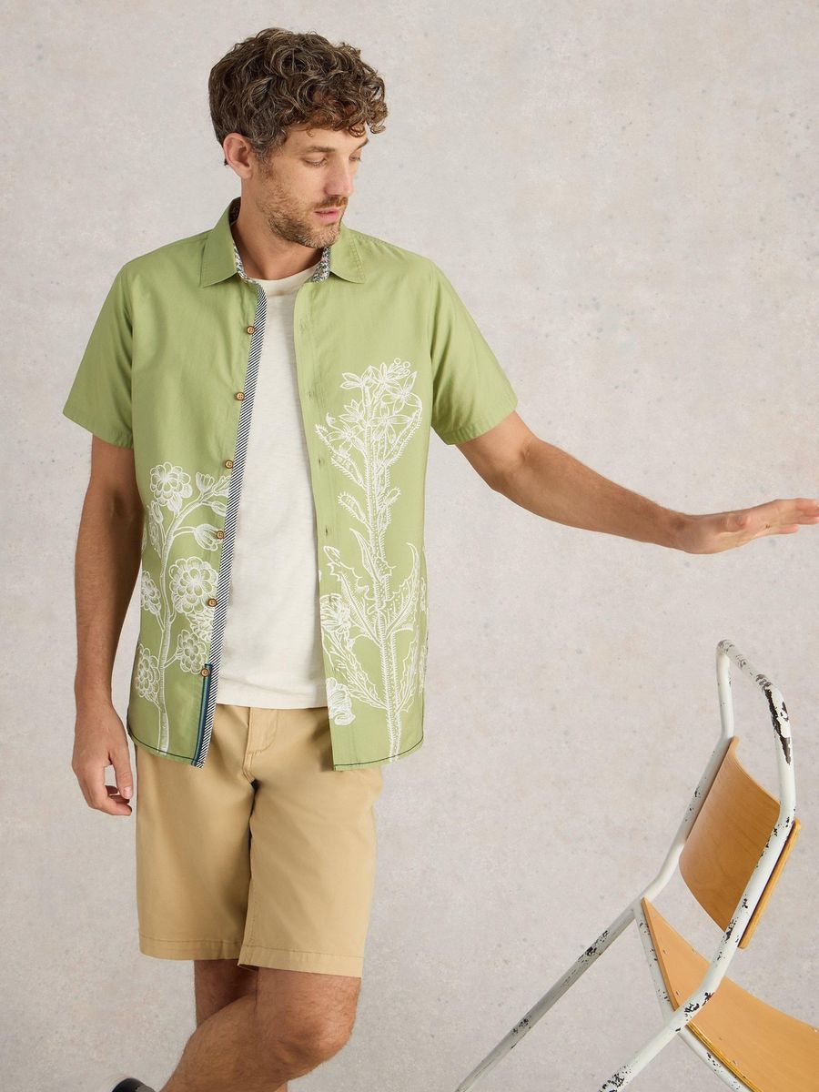 Kurzarmhemd mit floralem Print