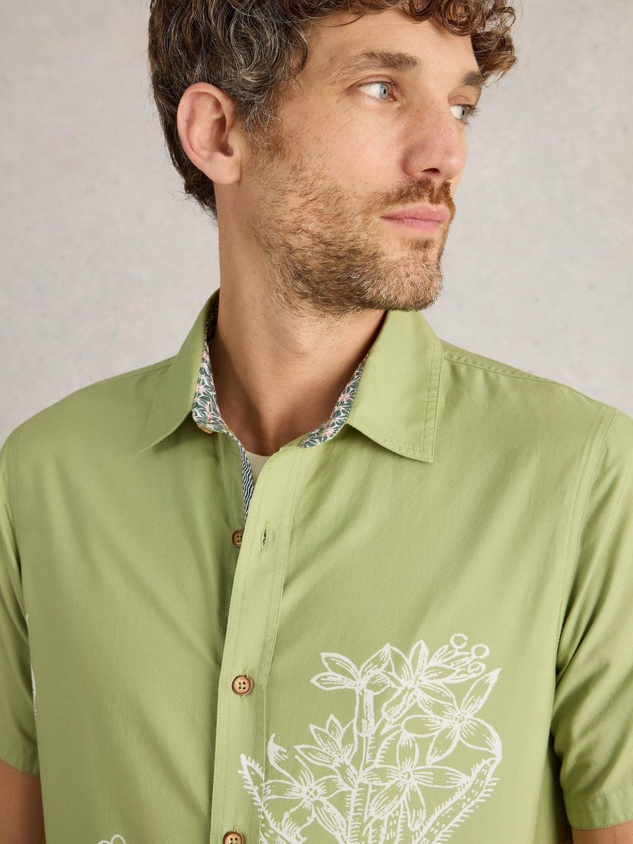 Kurzarmhemd mit floralem Print