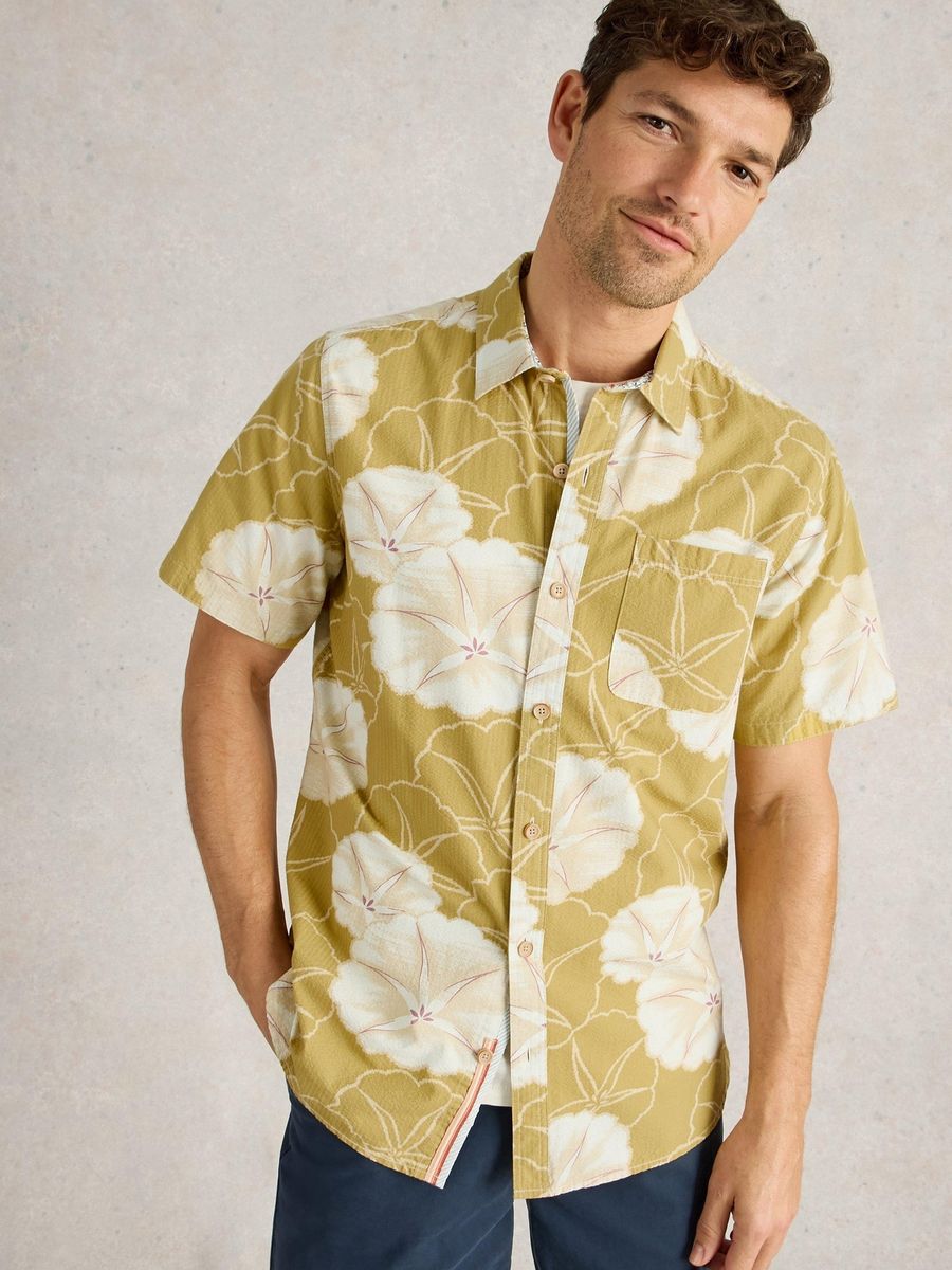 Kurzarmhemd mit floralem Print