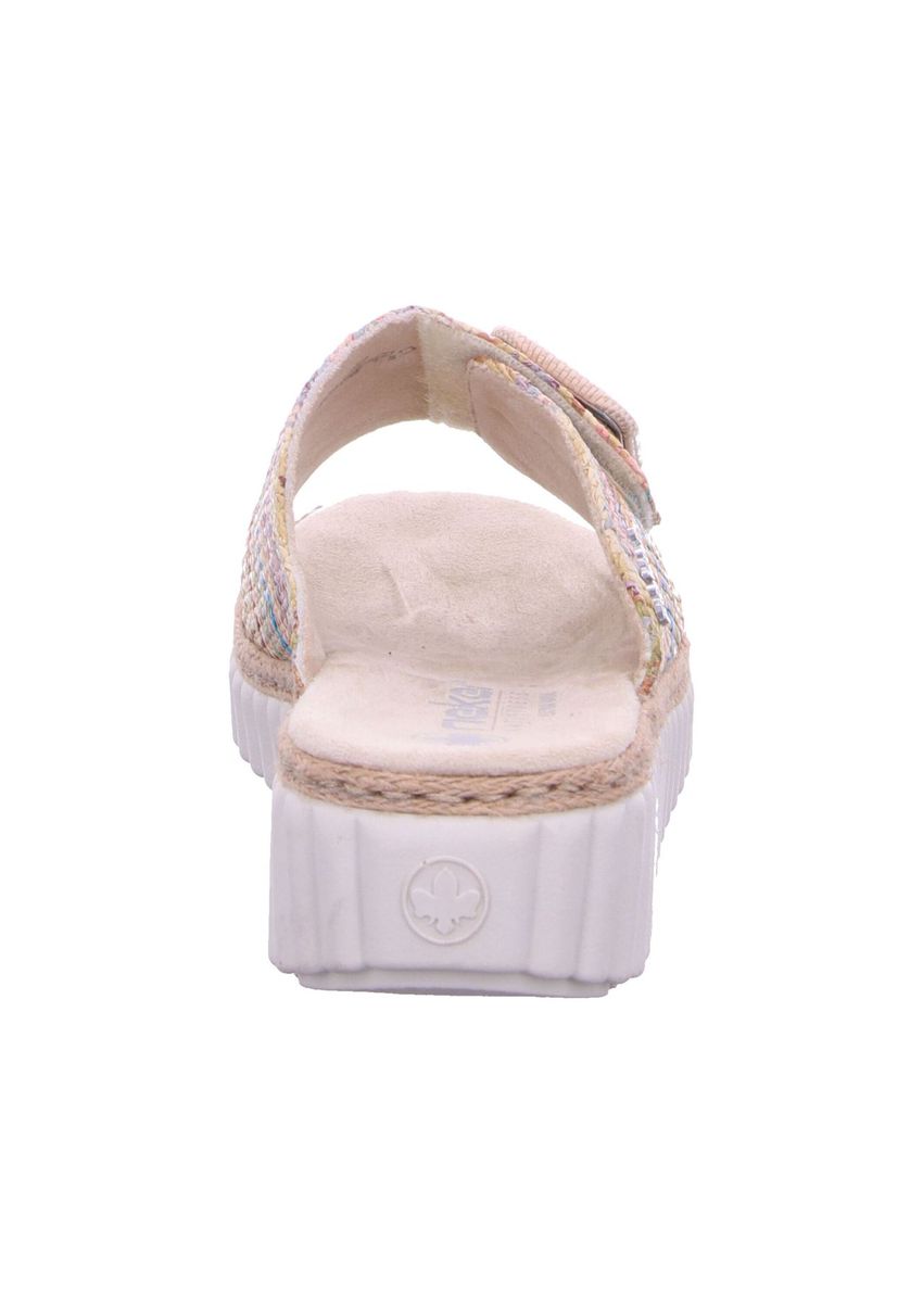 Pantolette mit Webmuster und Schnalle