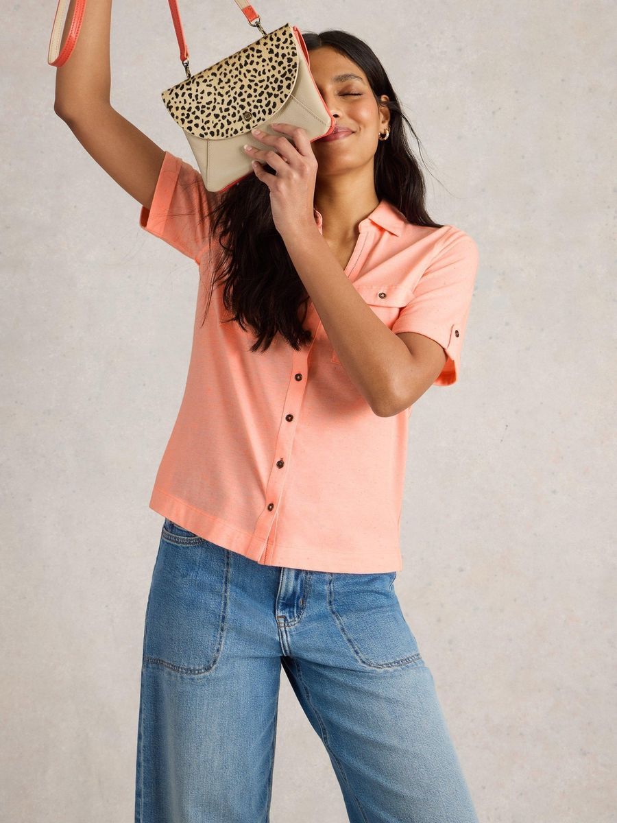 Lässige Jerseybluse aus Bio-Baumwolle