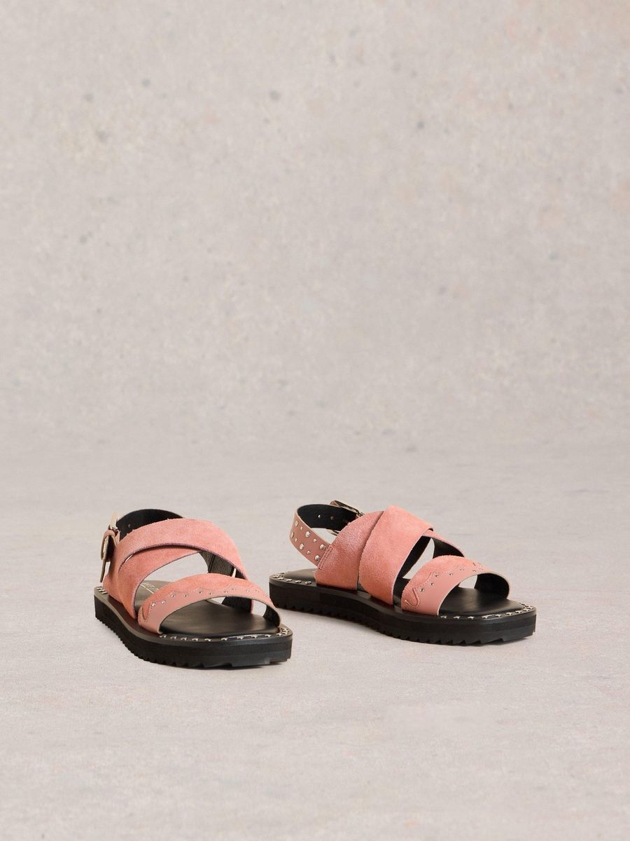Western-inspirierte Sandalen mit Nieten