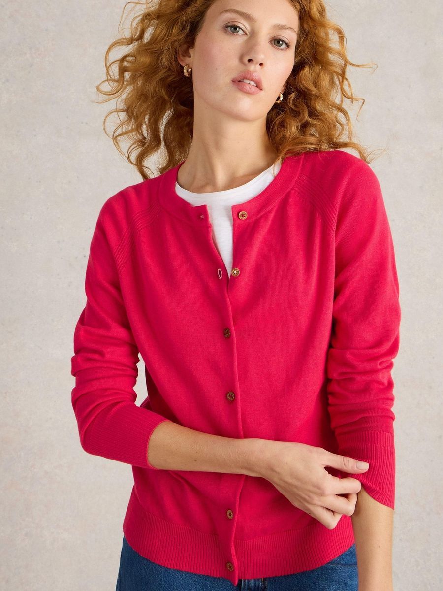 Klassische Strickjacke aus Baumwolle