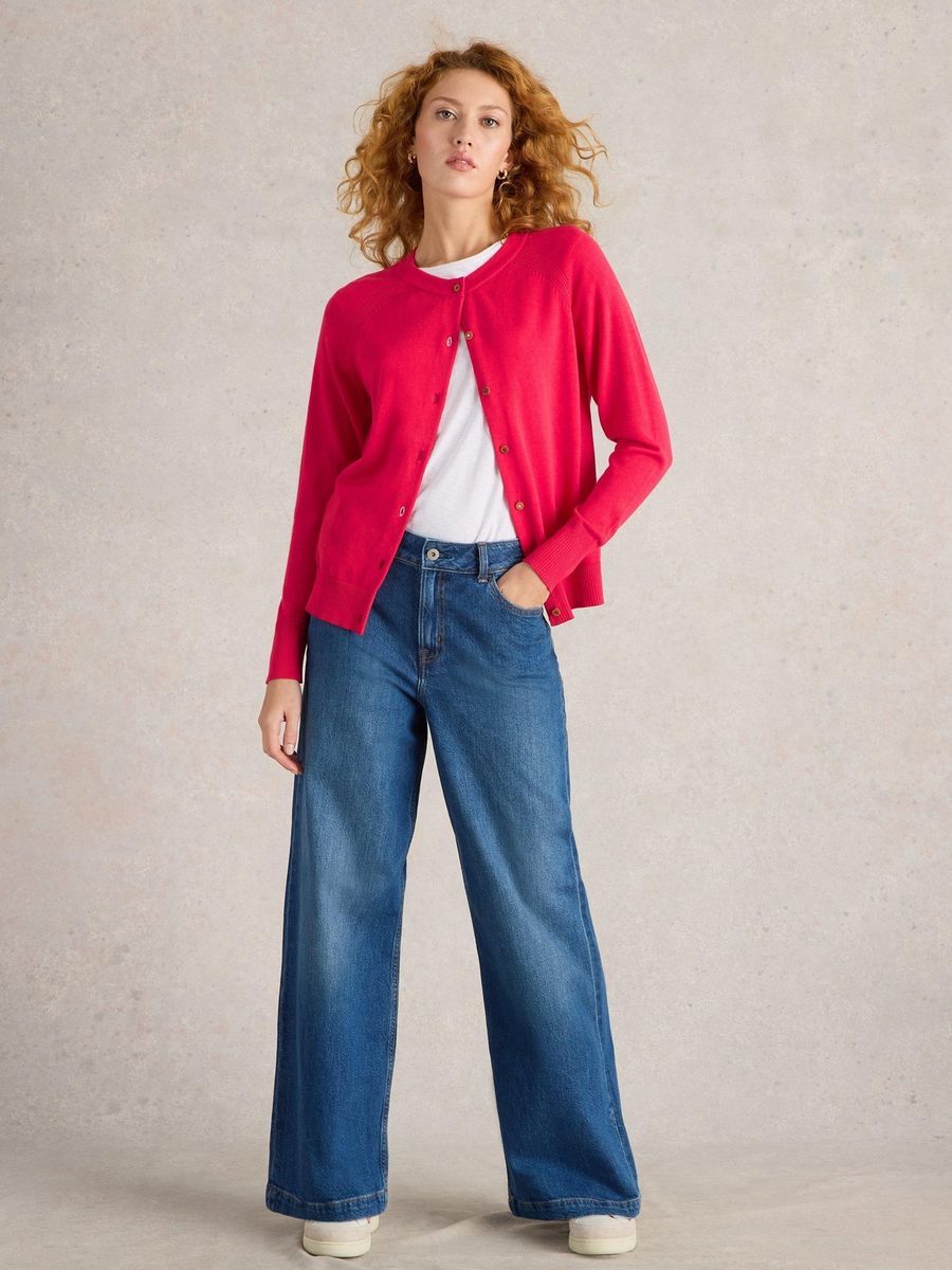 Klassische Strickjacke aus Baumwolle