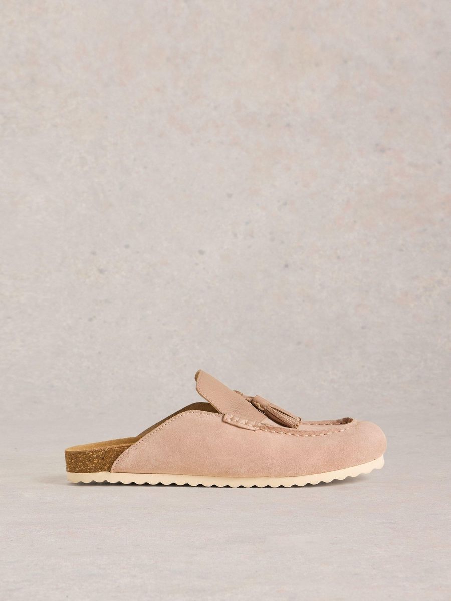 Wildleder Quasten Loafer Pantolette Hausschuh