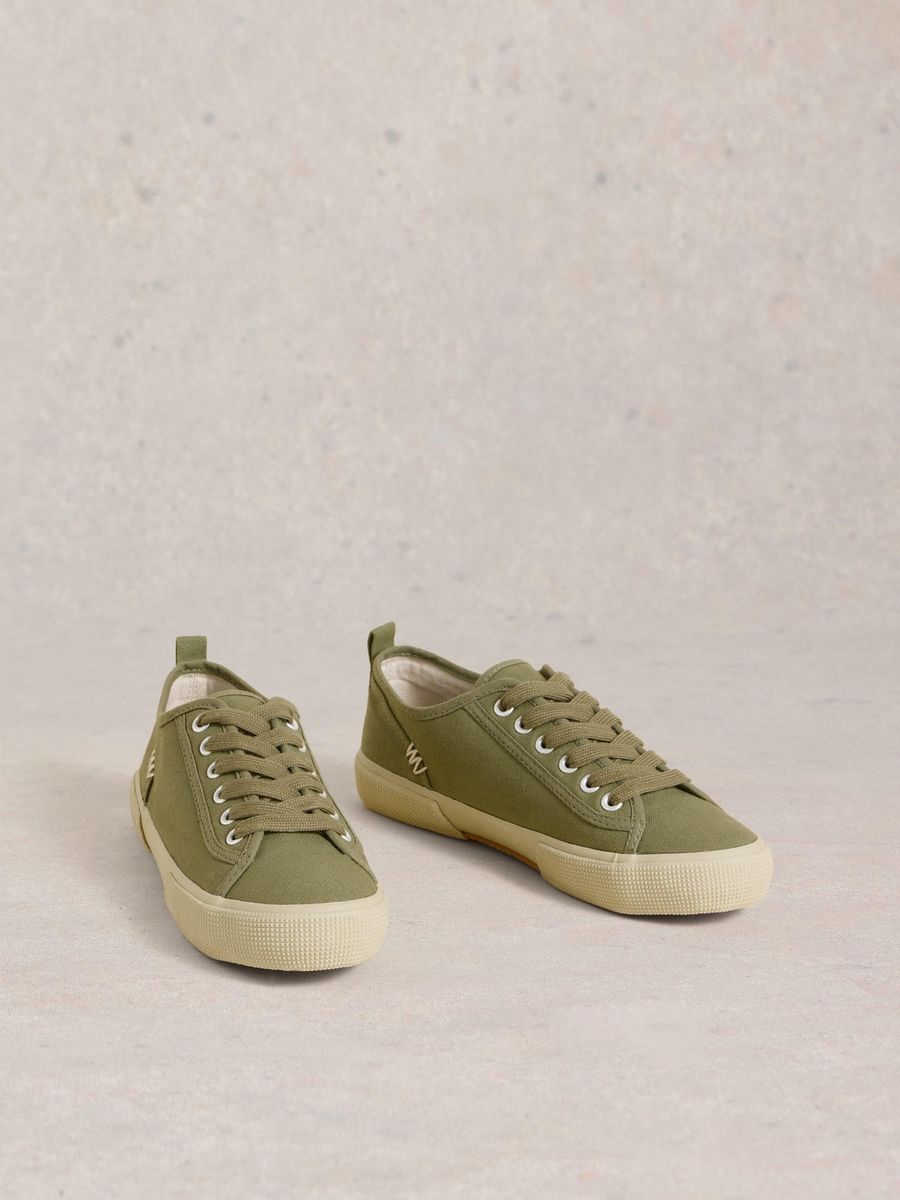Klassische Off-White Canvas Stoffschuhe