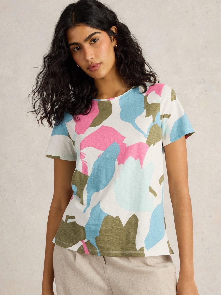 T-Shirt mit abstraktem Muster