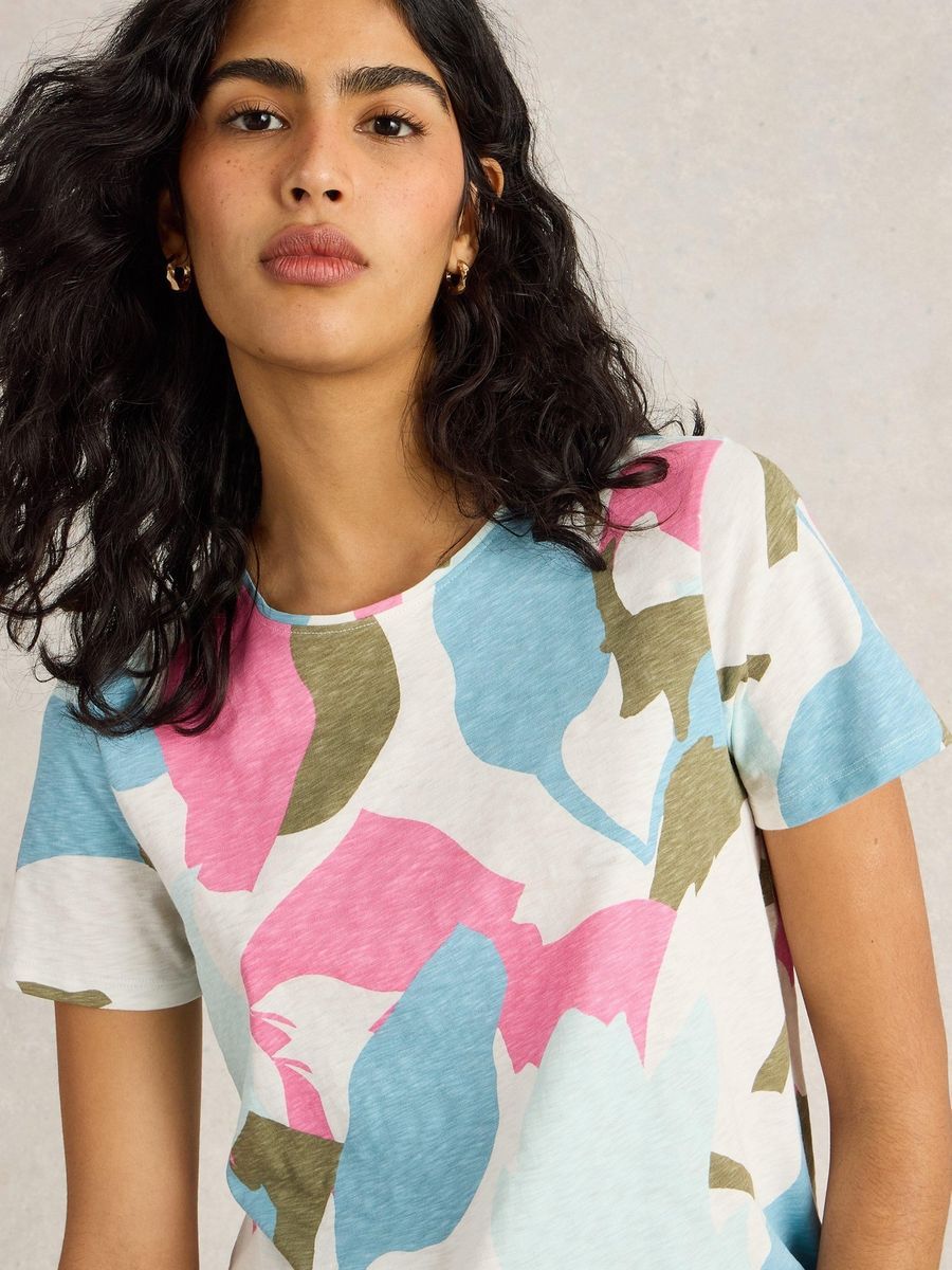 T-Shirt mit abstraktem Muster
