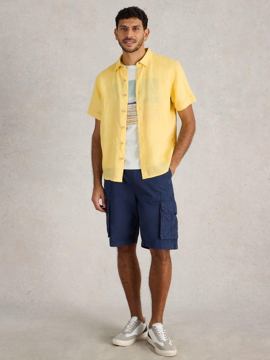 Leichtes Kurzarmhemd aus Leinen