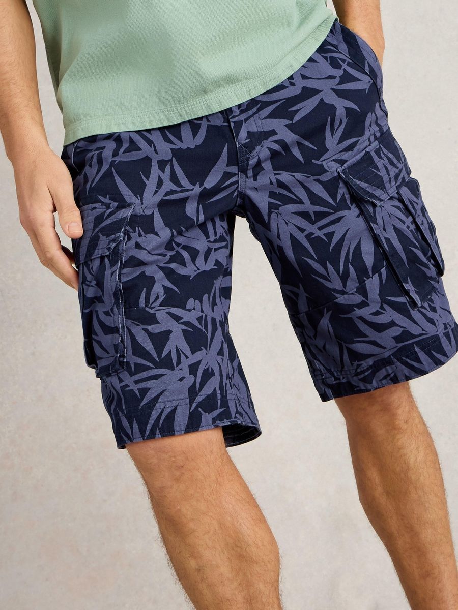 Cargoshorts aus Bio-Baumwolle mit Print